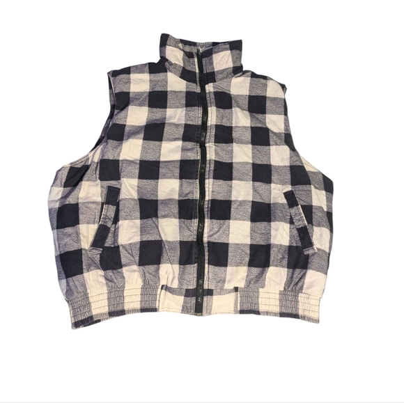 Woodland Plaid Puffer Vest - Picture 1 of 3